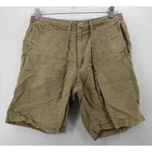 Montbell Shorts Medium Khaki Kamico Chino Hiking 9” Inseam Drawstring
